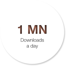 1 MN downloads a day