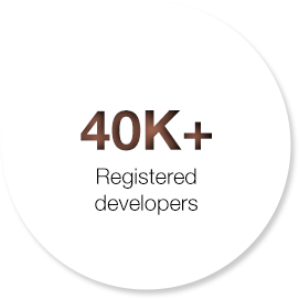 40K+ registered developers